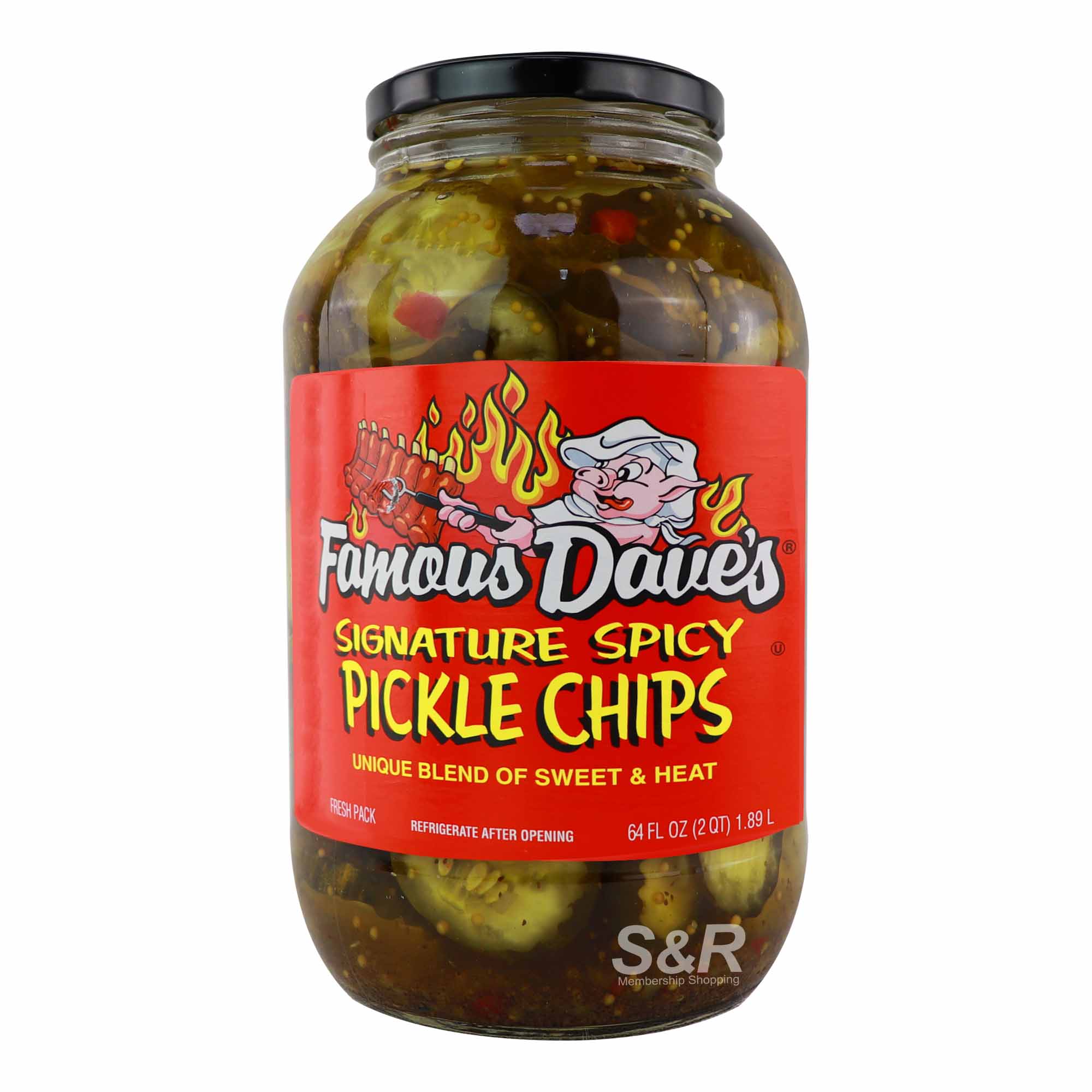 Famous Dave's Signature Spicy Pickle Chips 1.89L
